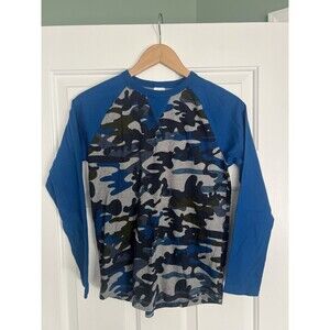 Hanna Andersson Camo Baseball Shirt Boys Size 150/US 12